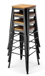 Boho barkruk zwart – hout (3).jpg